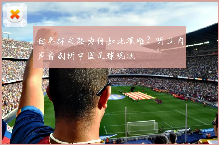世界杯之路为何如此艰难?听业内声音剖析中国足球现状