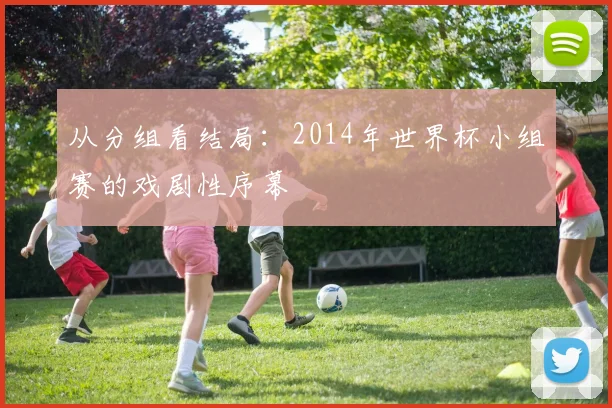 从分组看结局:2014年世界杯小组赛的戏剧性序幕